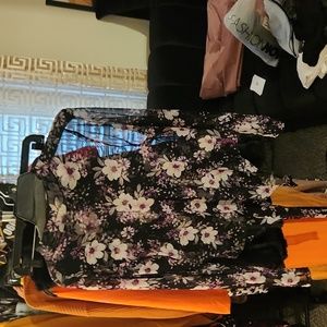 Flower bodysuit 1x purple design